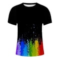 thumbnail image 3 of JAJAHO Mens Graphic Tee Summer Short Sleeve Crew Neck T Shirt Colorful Printed Fashion Casual Daily Wear Loose Fit Leisure Tops, 3 of 4