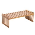 thumbnail image 1 of Countertop Bamboo Plant Shelf Bamboo Flower Pot Stand Balcony Flower Rack Cabinet Organizer Multi-Function DIY Desktop Storage Rack for Living Room Bedroom Kids Room, 1 of 7