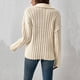 thumbnail image 5 of Suéteres de Punto para Mujer, Suéteres de Larga con Cuello en V, Camisetas Casuales, Conjuntos de Moda de Otoño Albaricoque M, 5 of 7