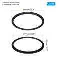 thumbnail image 2 of Uxcell 77mm Lens Adapter Ring, 2 Pcs Metal Camera Lens Adapter for P Series Filter DSLR Camera Lenses Accessories, Black, 2 of 6