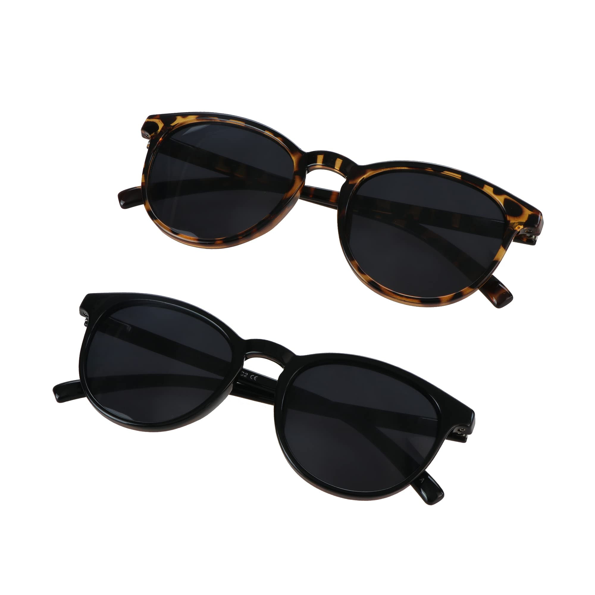 2 Pairs Reading Sunglasses with UV400 Protection Lens for Women,Trendy