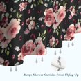 thumbnail image 6 of Pioneer Flower Floral Print Pattern Shower Curtain 72"x84" ,Bathroom Decorative Shower Curtains Set with 12 Hooks,Modern Waterproof Washable Shower Curtain, 6 of 6