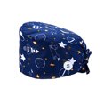 thumbnail image 1 of Paquete De 4 Gorros De Trabajo Para Enfermera, Servicio Prolongado, Color Puro, Botón Pulido Opaco, Gorros De Trabajo Multifuncionales Unisex, Uniformes De Trabajo Monstrate AP008643-23, 1 of 5