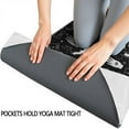 thumbnail image 3 of Black White Halloween Hand Tarot Bat Pattern Hot Yoga Mat Towel Non Slip for Hot Yoga - Quick-Drying Yoga Mat Cover with 4 Corner Pockets with Travel Bag - Hot Yoga Towel Non Slip 74"x26", 3 of 6