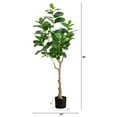 thumbnail image 2 of Nearly Natural Potted Audrey Ficus Artificial Tree - 4' - Unlit, 2 of 8
