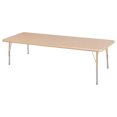 thumbnail image 1 of ECR4Kids 30in x 72in Rectangle Everyday T-Mold Adjustable Activity Table Maple/Maple/Sand - Standard Swivel, 1 of 2