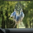 thumbnail image 6 of Crystal Stones Car Pendant, Interior Decorative Dreamcatcher, Woven Craft with Feathers, Wall Hanging Ornament, Home Decor, Romantic and Mystical Style, 6 of 7