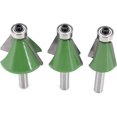 thumbnail image 5 of 3pcs 8mm Shank Countersink And Chamfer Cutter, 15 Degree 22.5 Degree 30 Degree Countersink And Chamfer Bit Set Woodworking Milling Cutter Woodworking, 5 of 5