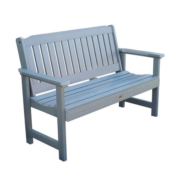 Highwood Lehigh 4ft Garden Bench - 2-Person, Eco-friendly, Synthetic Wood