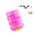 thumbnail image 1 of Tignapoo Organisateur de Pilules de Voyage Compact à 10 Compartiments - Boîte de Rangement Portable pour Vitamines et Médicaments Rose, 1 of 6
