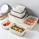 thumbnail image 4 of Caja de almacenamiento para refrigerador, contenedores de plástico para alimentos, organizador de escritorio para armario de cocina, 6 uds., 4 of 8