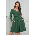 thumbnail image 3 of Yawrut Womens V-Neck Maternity Dresses Nursing Breastfeeding Dress With Pockets, 3 of 8