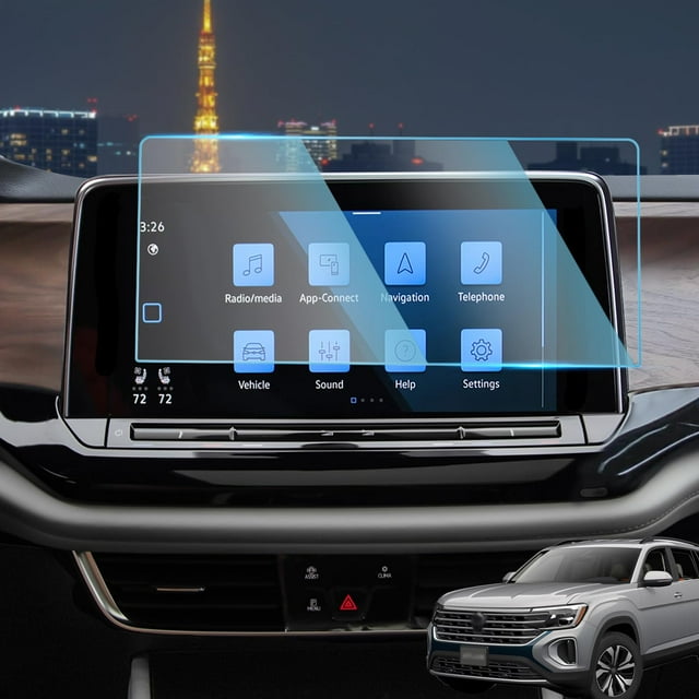 Protector de pantalla Sinminou compatible con Volkswagen Atlas