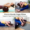 thumbnail image 4 of Sol Living Yoga Bolster Pillow Cylindrical Meditation Cushion Cotton Meditation Accessories for Restorative Yoga Meditation Pillow Yoga Pillow Firm Body Pillow Bolster Pillow for Legs Removable Cover, 4 of 6