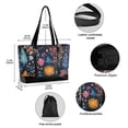 thumbnail image 2 of FORMRS Canvas Laptop Tote Bag for Women with 15.6" Computer Compartments Shoulder Handbag, Pink Christmas Splendor, 2 of 7
