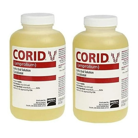 Corid 9.6% Oral Solution 16oz  2 Pack