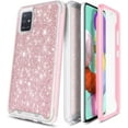 thumbnail image 6 of For Samsung Galaxy A51 5G Case, with Built-in Screen Protector, Nagebee Full-Body Protective Rugged Bumper Cover, Shockproof Durable Case (Pink Glitter), 6 of 6