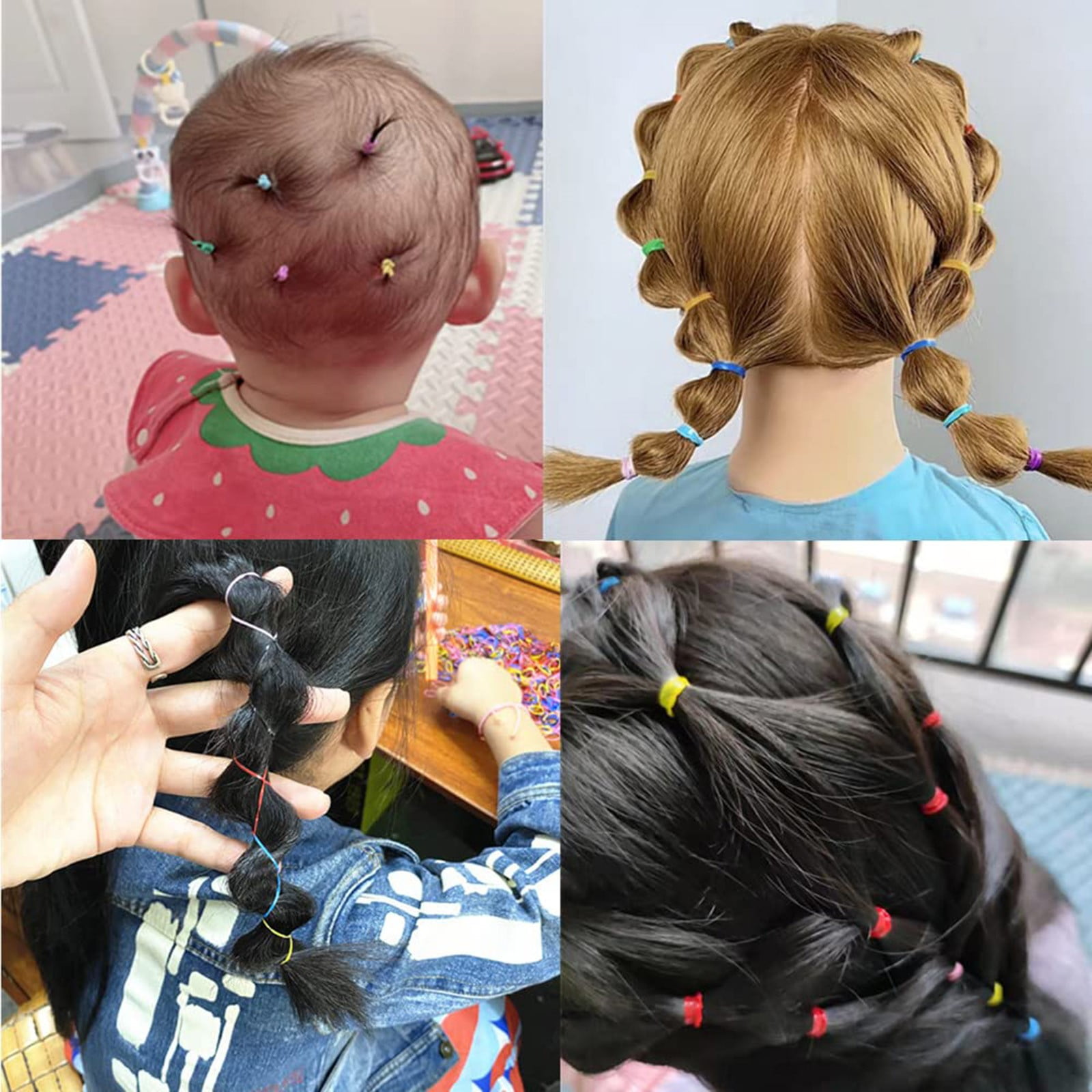 Amazon.com: 32 Colors Small Hair Rubber Bands with 16 Hair Styling Tools,  2000 Pcs Elastic Girl Baby Hair Ties Mini Hair Bands with Hair Elastic  Cutter Hair Accessories Xmas Gifts for Girls
