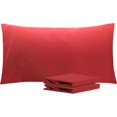 thumbnail image 1 of NTBAY Juego de 2 fundas de almohada estándar, 100% microfibra cepillada de 1800 hilos, súper suaves y acogedoras, resistentes a las arrugas, la decoloración y las manchas con cierre de sobre, fundas d, 1 of 4