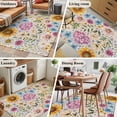 thumbnail image 5 of Sunflower Vintage Area Rugs 2.7'x5', Small Throw Rugs for Kitchen Bedroom, Colorful Flowers Summer Botanical Retro Art Indoor Outdoor Rug Non-Slip Low Pile Carpet Runner Reversible Floor Mats, 5 of 8