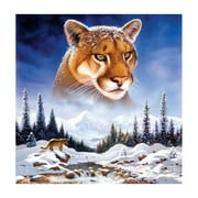 Botany 5D DIY Full Drill Diamond Painting Snow Mountain Tiger Cross Stitch Mosaic