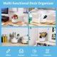 thumbnail image 2 of Organizador de escritorio Marbrasse giratorio 360° con 5 compartimentos, 2 of 7
