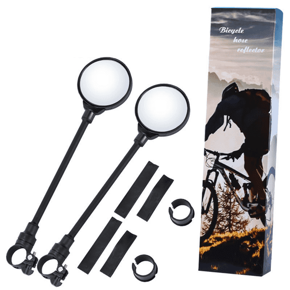 LADYGYM 2026 New 2Pcs Bike Mirrors,Adjustable Bike Accessories for Adult Bikes,Universal Bike Mirror Handlebar Mount,For Road,Bike,Commuting