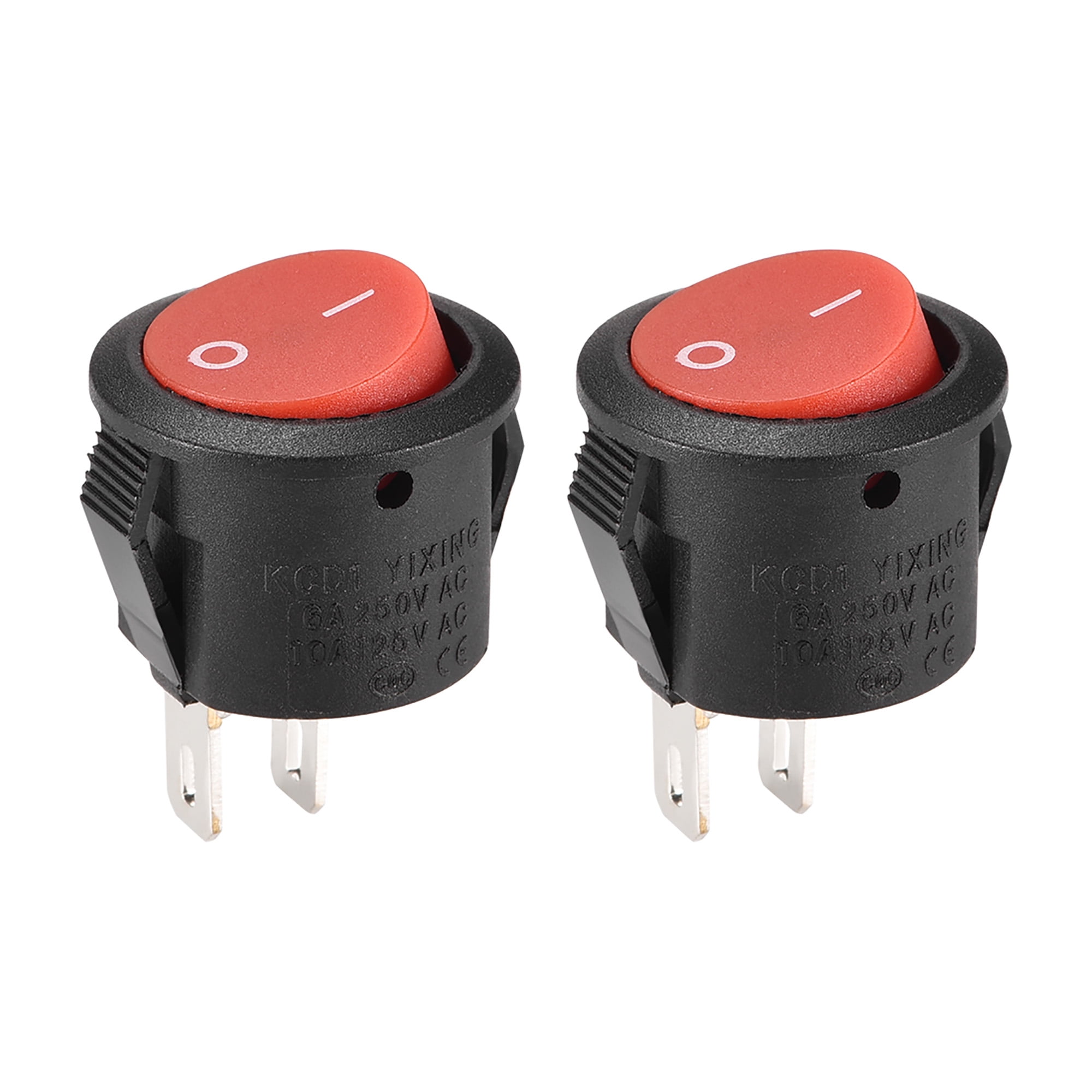 Mini Boat Rocker Switch Round Toggle Switch Red for Boat Car Marine