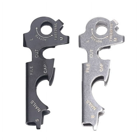 8 in 1 Multitools Stainless Steel Keychain Outdoor Survival Tool Gear Gadget