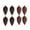 Coffee, variant on Generic Pack of 8-90mm Pine Cone Baubles – Shiny and Glitter Decorated – Christmas Ornaments