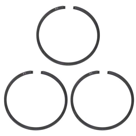 Uxcell 3pcs Piston Rings 36mm x 1.2mm Standard Metal Engine Piston Ring for Chainsaw Replacement Parts, Black
