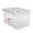 Clear, variant on Slim Portable File Tote, Letter Size, Black, 2/Pack