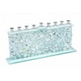 thumbnail image 1 of Giftmark M-743 Ménorah en Verre Transparent avec Incrustations de Verre Blanc, 1 of 1