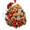 thumbnail image 7 of Luckky Teddy Bear Christmas Cash Holder Ornament, Reusable Money Gift Hanging Ornament, Xmas Tree Decor for Cash Present, 7 of 7