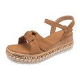 thumbnail image 5 of Mepaouo Espadrille Dressy Wedge Sandals Women's Platform Casual Summer Slip on Shoes with Ankle Strap, 5 of 6
