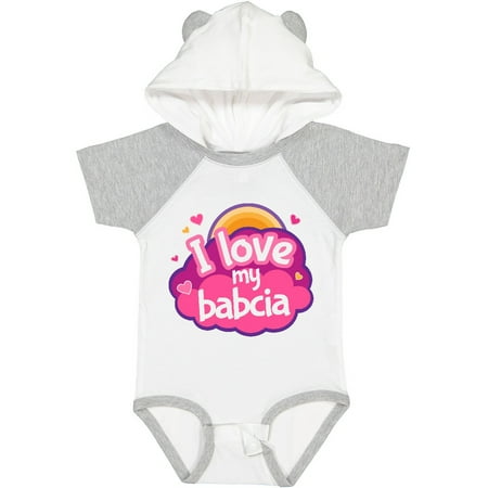

Inktastic I Love My Babcia Girls Gift Baby Girl Bodysuit