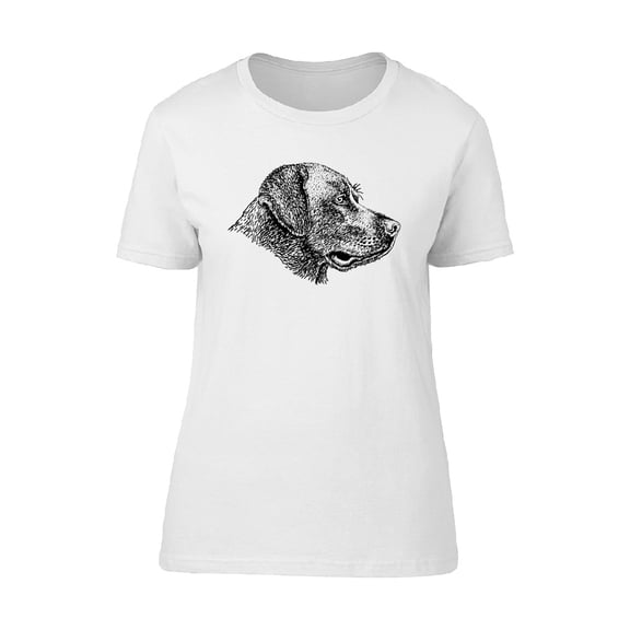 Cool Vintage Dog Sketch Tee Women's -Image by Shutterstock