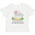 thumbnail image 3 of Inktastic I'll Never Forget That My Big Brother Loves Me Cute Elephant Boys or Girls Baby T-Shirt, 3 of 5