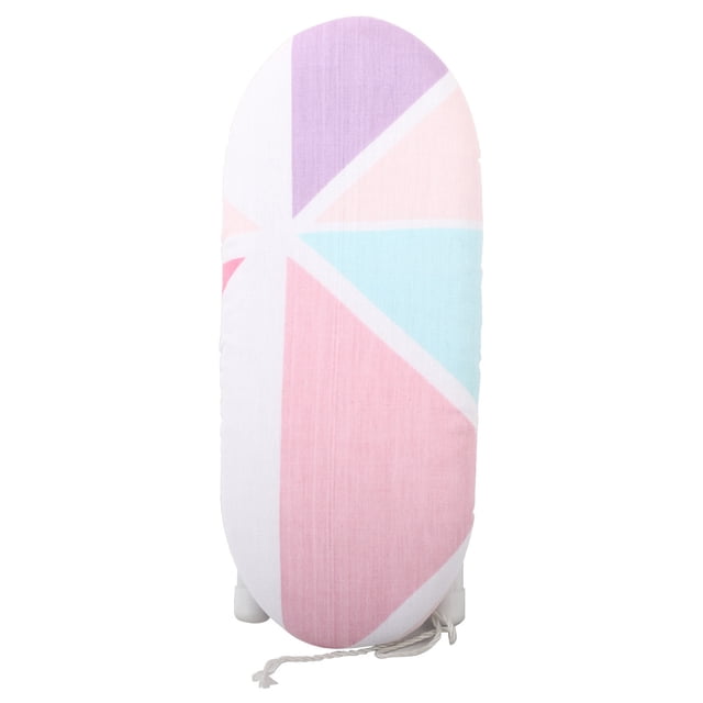 Mini Sleeve Ironing Board, Foldable Tabletop Ironing Accessory for Home - Thickened Heat-Resistant Cotton Pad, Z/H-Shaped Safety Bracket, Non-Slip PP Feet, Compact Size 10.2x4.3x3.5in, Geometric