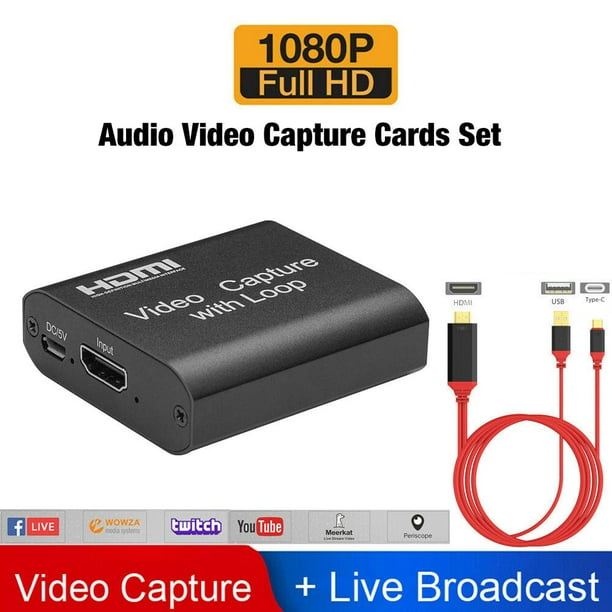 Dettelin Usb 2 0 Capture Card Hdmi Audio Video Capture Cards Set With Loop Out For Live Streaming Broadcasts Video Recording Walmart Com Walmart Com Dettelin Usb 2 0 Capture Card Hdmi Audio Video Capture Cards Set With Loop Out For Live Streaming Broadcasts Video Recording Walmart Com Walmart Com