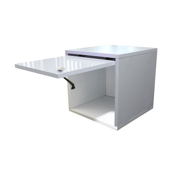 Buro Flotante Recamara Mdf Mesa Envio Ensamblado Blanco