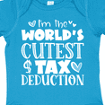 thumbnail image 4 of Inktastic I'm the World's Cutest Tax Deduction Blue Hearts Boys or Girls Baby Bodysuit, 4 of 5
