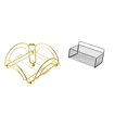thumbnail image 1 of Servilletero,Servilletero Soporte para pañuelos de papel de mesa,Cesta de almacenamiento colgante,Cesta de almacenamiento para gabinete organizador de pared colgante,Estantes de pared con, 1 of 8
