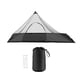 thumbnail image 3 of Tienda de campaña Bivy de tela Oxford, resistente al viento, triangular, portátil, fácil de instalar, con sombra y ligera. Negro, 3 of 9