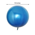 Efavormart 2 Pack 18" Royal Blue Reusable Balloons, Round Sphere Vinyl ...
