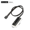 thumbnail image 2 of Unique Bargains Motherboard PWM Fan Splitter Cable 4 Pin 5 Way PC CPU Cooling Fan Extension Cable for Computer Cooler Fans, 2 of 4