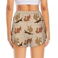 thumbnail image 2 of Lsque Cartoon Squirrel Printed Women's Running Shorts with Liner Pockets,Elastic Quick Dry Workout Athletic Gym Yoga Shorts,Womens High Waist Shorts-X-Large, 2 of 9