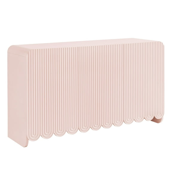 Sideboard Storage Cabinet , Pink, Wood, Living Dining Room Kitchen Cafe Bistro Hospitality Restaurant, Modern Contemporary, HB37875