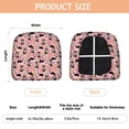 thumbnail image 3 of Pink Border Collie Dog and Flower Floral Seat Covers for Dining Room Chairs Set Of 4,Stretch Printed Washable Chair Seat Cover with Elastic Ties and Button,Removable Waterproof Couch Cushion Covers, 3 of 6