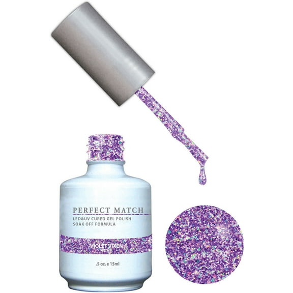 Lechat Perfect Match Duo Gel  Lacquer Violet Vixen PMS 136